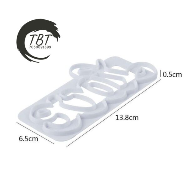Curved Words Love Fondant Cutter - Image 2