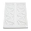 3D 2 Cavity Rectangle Diamond Garnishing Shape Chocolate Mold - Image 4