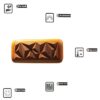 3d-2-cavity-rectangle-diamond-garnishing-shape-Chocolate-mold