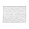 3D 2 Cavity Rectangle Diamond Garnishing Shape Chocolate Mold - Image 3