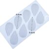 Ruffled Leaf Shape Silicone Chocolate Garnishing Sheet Mold - Image 2