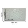 2 Cavities Tropical Leaf Silicone Fondant Mold - Image 2