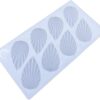 Ruffled Leaf Shape Silicone Chocolate Garnishing Sheet Mold - Image 3