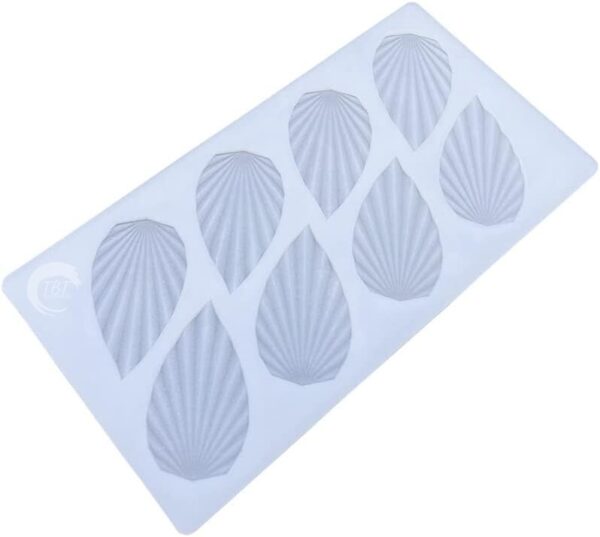 Ruffled Leaf Shape Silicone Chocolate Garnishing Sheet Mold - Image 3