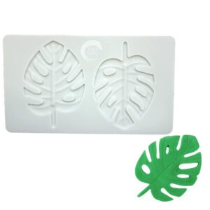 2-cavities-tropical-leaf-silicone-fondant-mold