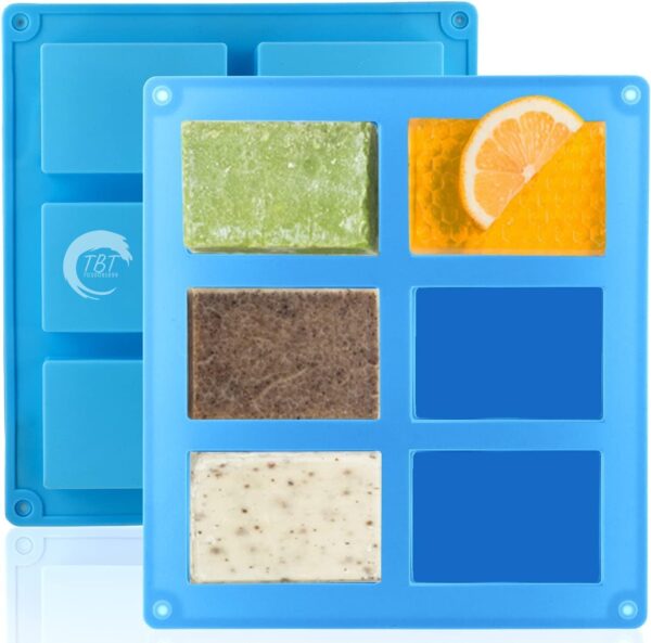 6 Cavities DIY Silicone Handmade Soap Mold - Image 6
