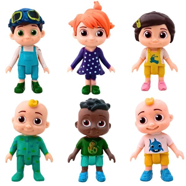 Cocomelon Cake Toy Topper Set { Set Of 6 Piece } - Image 3