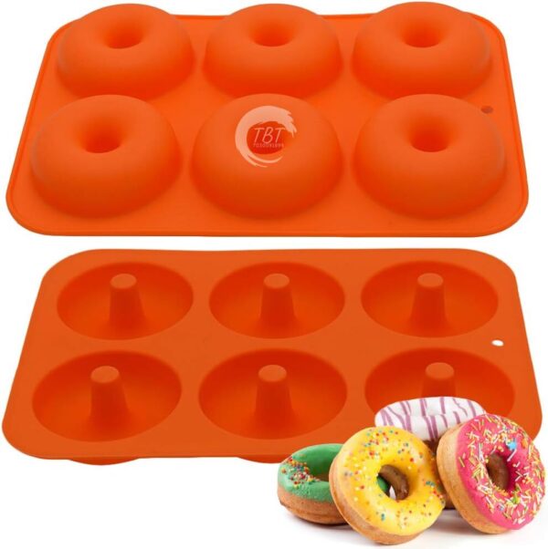 6 Cavity Silicone Donut Baking Mold - Image 3