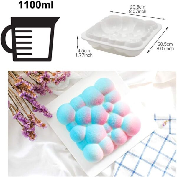 3D Bubbles Sky Cloud Silicone Cake Mold - Image 4