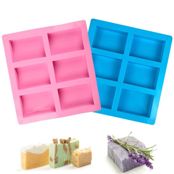 6 Cavities DIY Silicone Handmade Soap Mold - Image 8