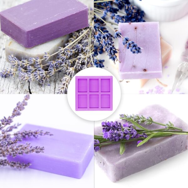 6 Cavities DIY Silicone Handmade Soap Mold - Image 5