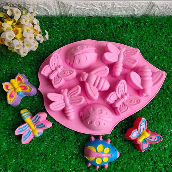 Insect Butterfly Dragonfly Bee Ladybug Silicone Cake Mold - Image 6