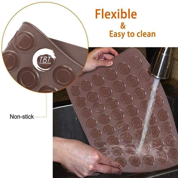 48 Cavity Macaron Silicone Mat - Image 2