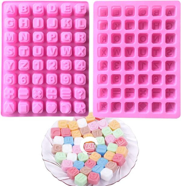 48 Cavities Silicone Letter Chocolate Mold - Image 4