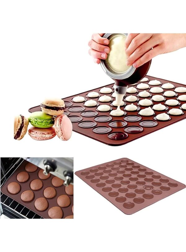 48 Cavity Macaron Silicone Mat - Image 5