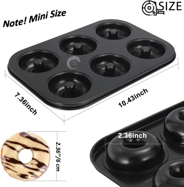 6 Cavity Carbon Steel Donut Baking Donut Baking Mold - Image 2
