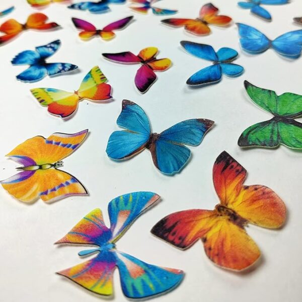 Mixed Color Butterfly Edible Pre-Cut Wafer Paper