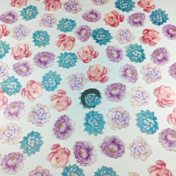 Edible Pre-Cut Flowers Wafer Paper #2 - Image 2