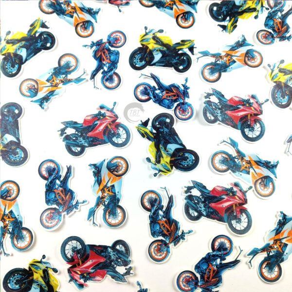 Bikes Edible Pre-Cut Wafer Paper - Image 2