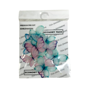 white-pink-mix-color-edible-pre-cut-butterfly-wafer-paper