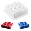Square Irregularity 3D Diamond Shaped Silicone Cake Mold - Image 3