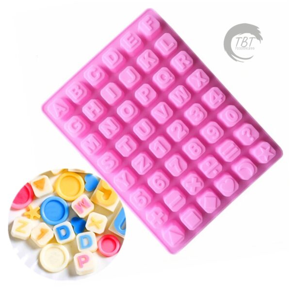 48 Cavities Silicone Letter Chocolate Mold - Image 5