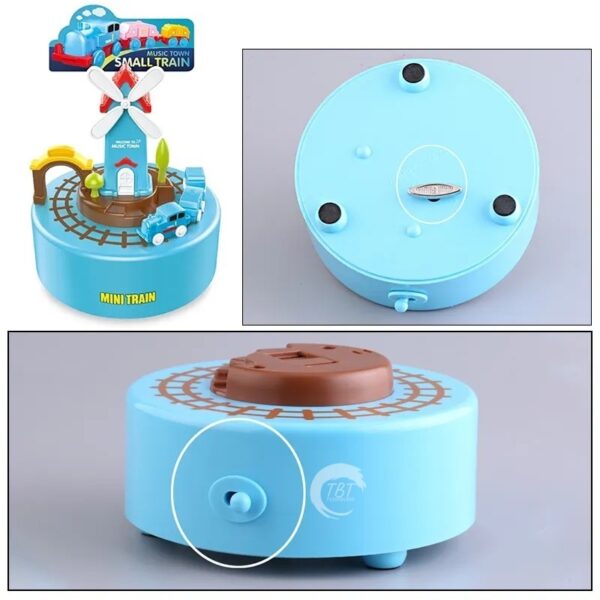 Music Town Mini Train Moving Train Cake Decoration - Image 2