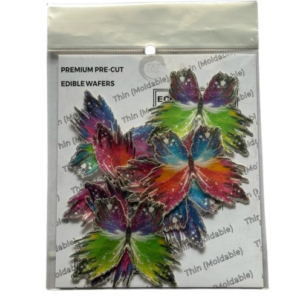 Mix Color Big Edible Pre-Cut Butterfly Wafer Paper
