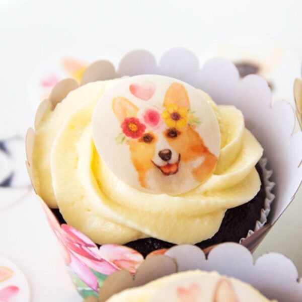 Dog Face Edible Pre-Cut Wafer Paper - Image 3