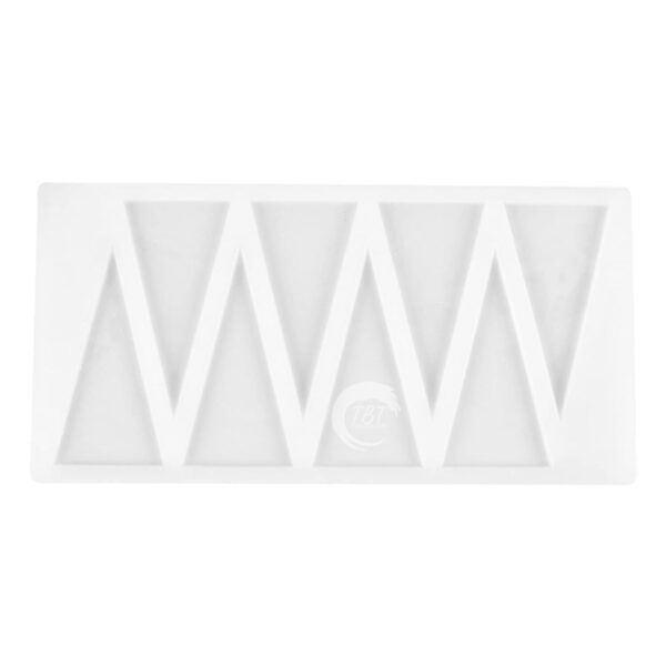 8 Cavity Triangle Shape Chocolate Garnishing Sheet - Image 3