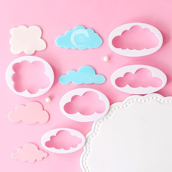 5Pcs Different Flufy Cloud Cutters - Image 4
