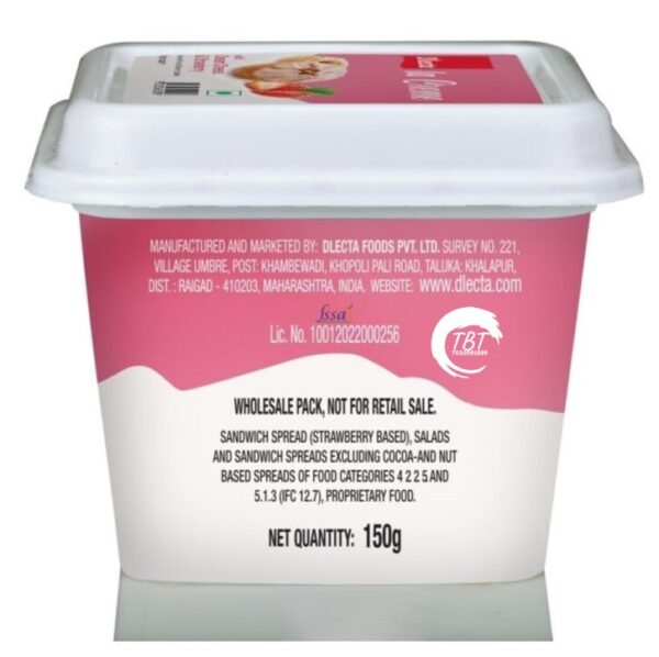 Dlecta La Strawberry Flavour Cream Cheese - 150 GM - Image 2