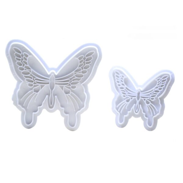 2 Pcs Butterfly Cookie And Fondant Cutter - Image 3