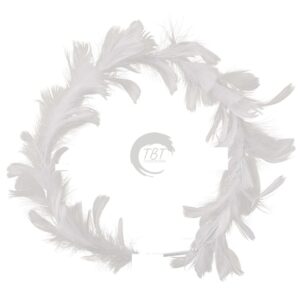 white-round-feather