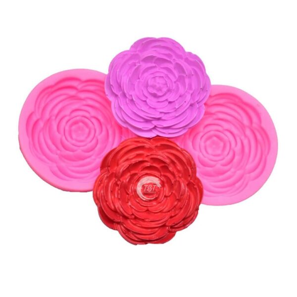 Peony Flower Silicone Fondant Mold - Image 2