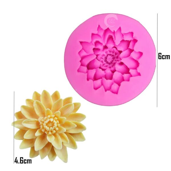 Lotus Flower Silicone Fondant Mold - Image 5