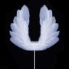 White Angel Wing Feather Cake Topper - Image 4