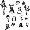 Fashion Girl Silhouette Fondant And Cookie Cutter Set - Image 6