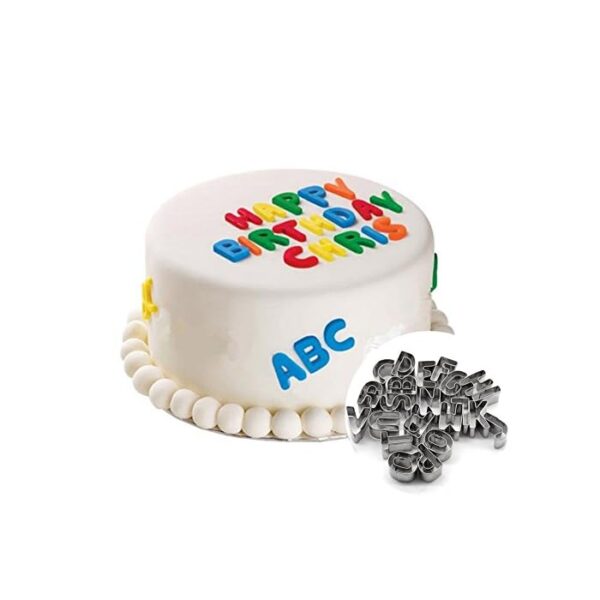 Stainless Steel Alphabet Cookie And Fondant Cutter - Image 5