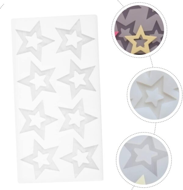 Star Shape Silicone Chocolate Garnishing Sheet Mold - Image 3
