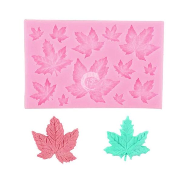 Maple Leaves Silicone Fondant Mold - Image 2