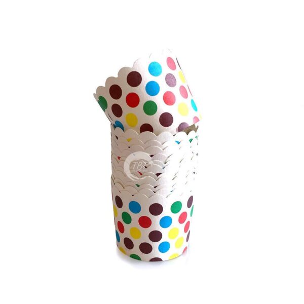 50 Piece Polka Dot Muffin Cupcake Paper Cup Liners - Image 5