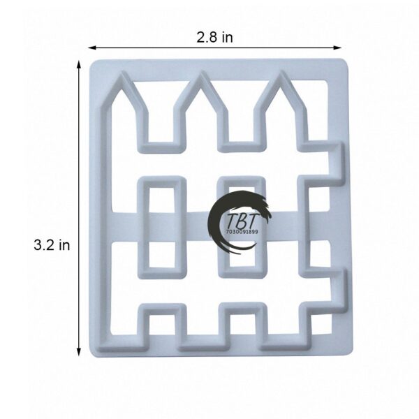 Wood Fence Cookie And Fondant Cutter Cake Border Decorating - Image 3