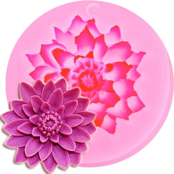 Lotus Flower Silicone Fondant Mold - Image 3