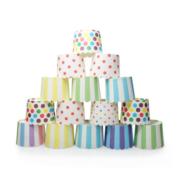 50 Piece Polka Dot Muffin Cupcake Paper Cup Liners - Image 6