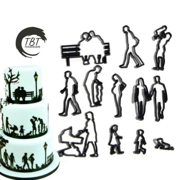 family-silhouette-fondant-cookie-cutter-set