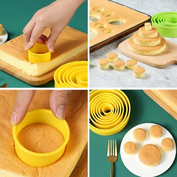 8Pcs Round Cookie Biscuit Cutter - Image 5
