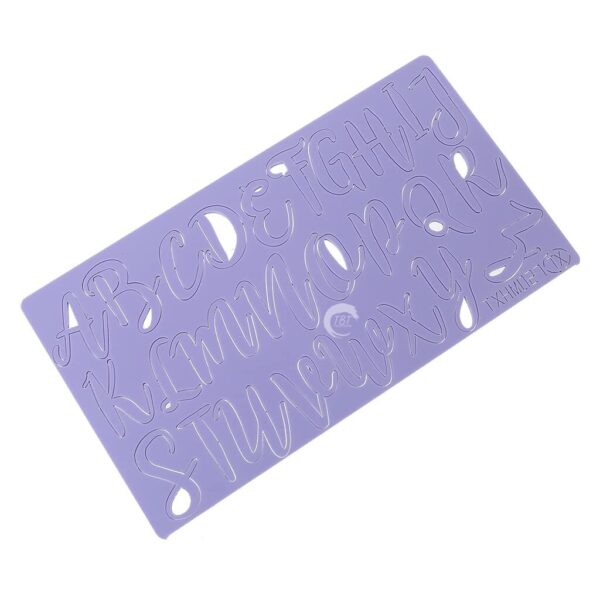 Funky DIY Acrylic Uppercase Alphabet Letter Embossed Stamp - Image 3