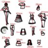 Fashion Girl Silhouette Fondant And Cookie Cutter Set - Image 2