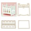 3 Pcs Baby Cot Fondant Cutter Set - Image 2